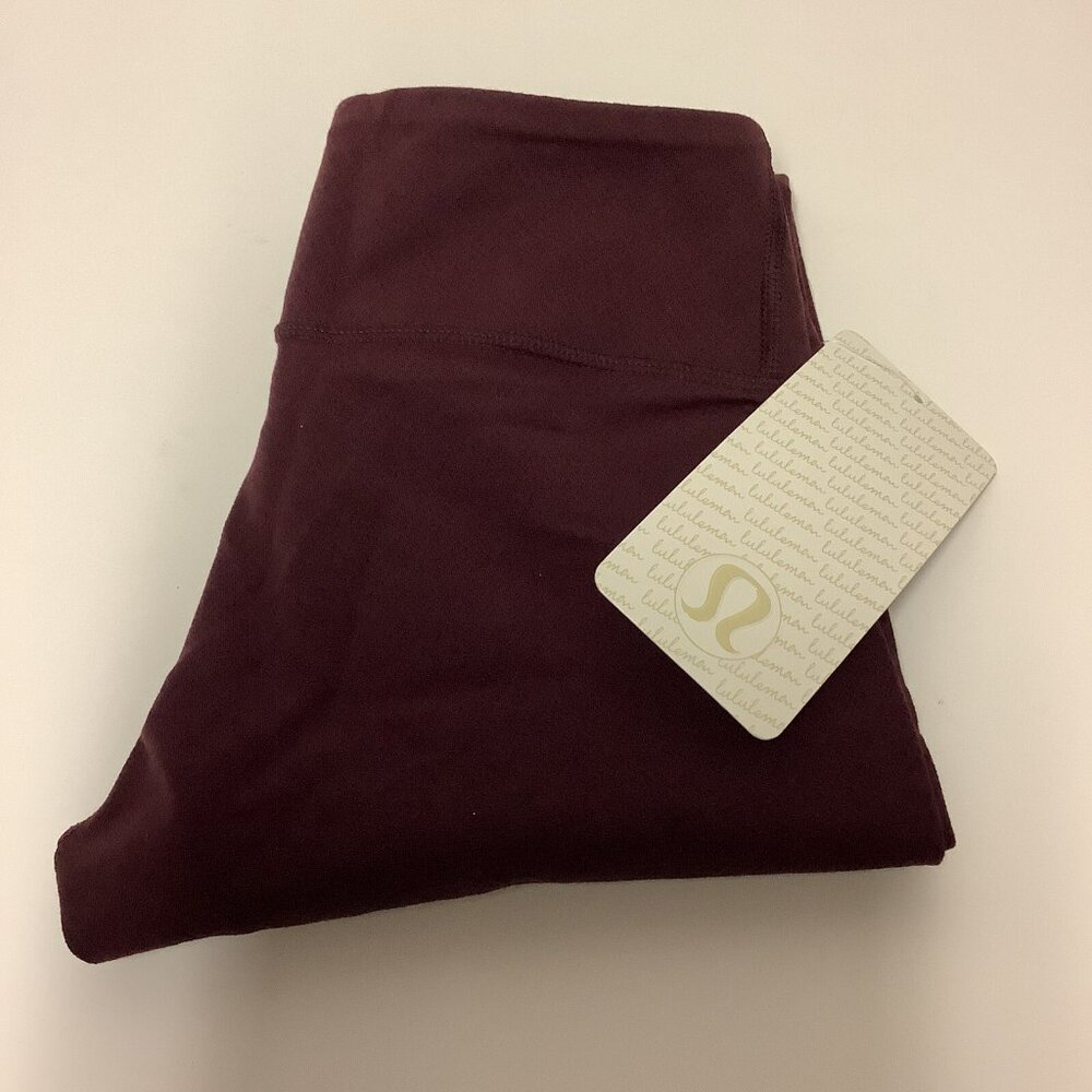 Lululemon Wunder Under Pant Diamond Dot Bordeaux Drama NWT Size 4 RARE